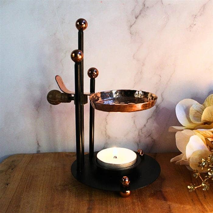 Incense Burner With Copper Pan
