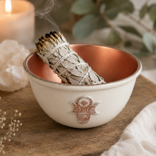 Ivory Goddess Smudging Bowl