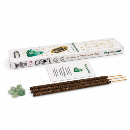 Native Soul Crystal Intention incense with Aventurine chips