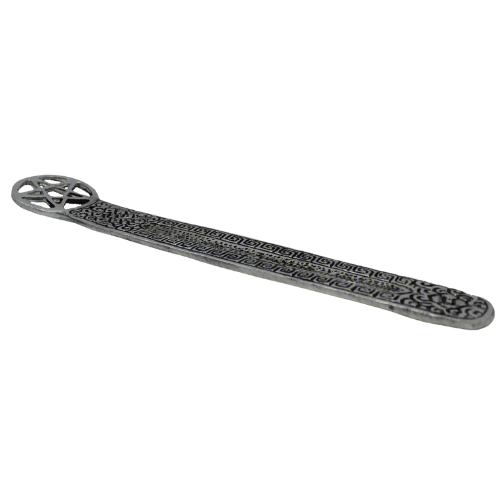 Incense Holder Pentagram Graved Antique Finish