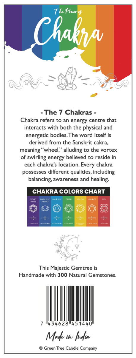 The 7 Chakras Gem tree Large