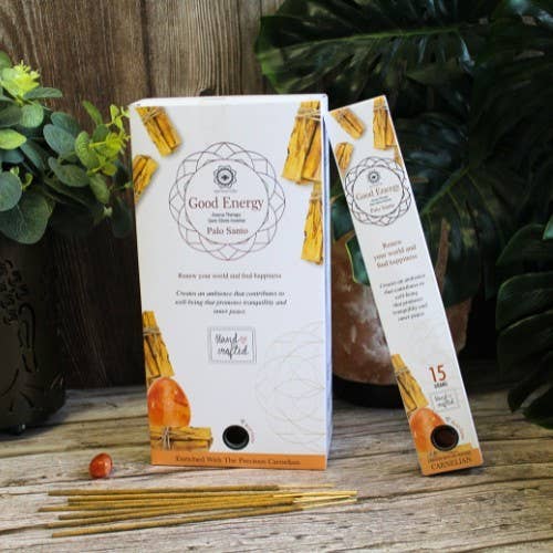 Green Tree Gemstone Incense Good Energy - Carnelian