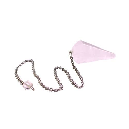 Rose Quartz Conical Pendulum 3.5cm