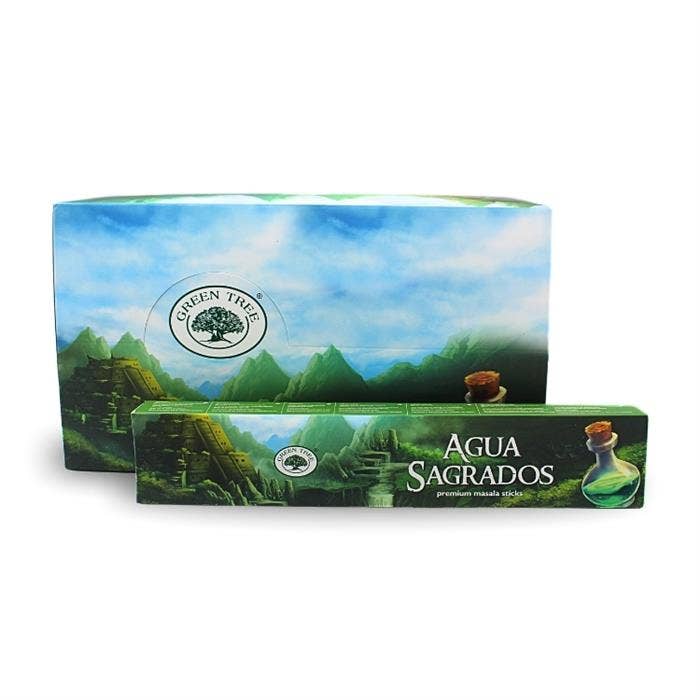 Green Tree Aqua Sagrados Natural Incense 15 grams