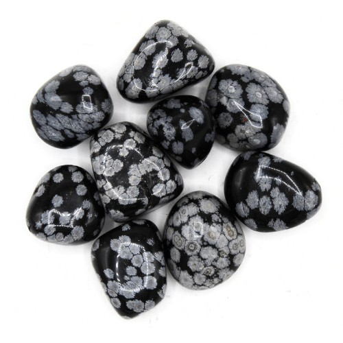 Speckled Obsidian 'A' Tumbled Stones 200 gr