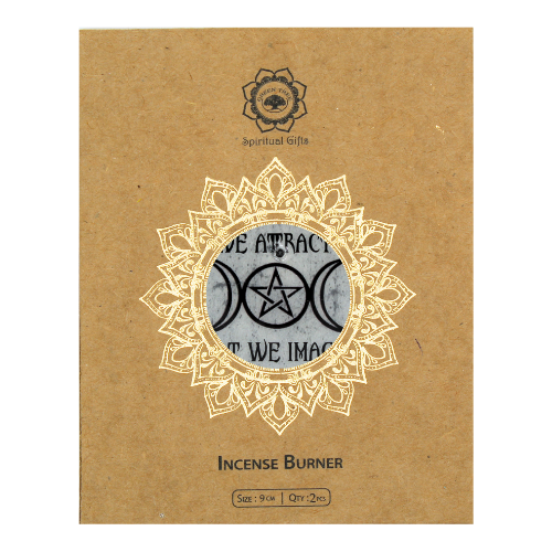Coaster & Incense Holder - Triple Moon & Star 2 pcs.