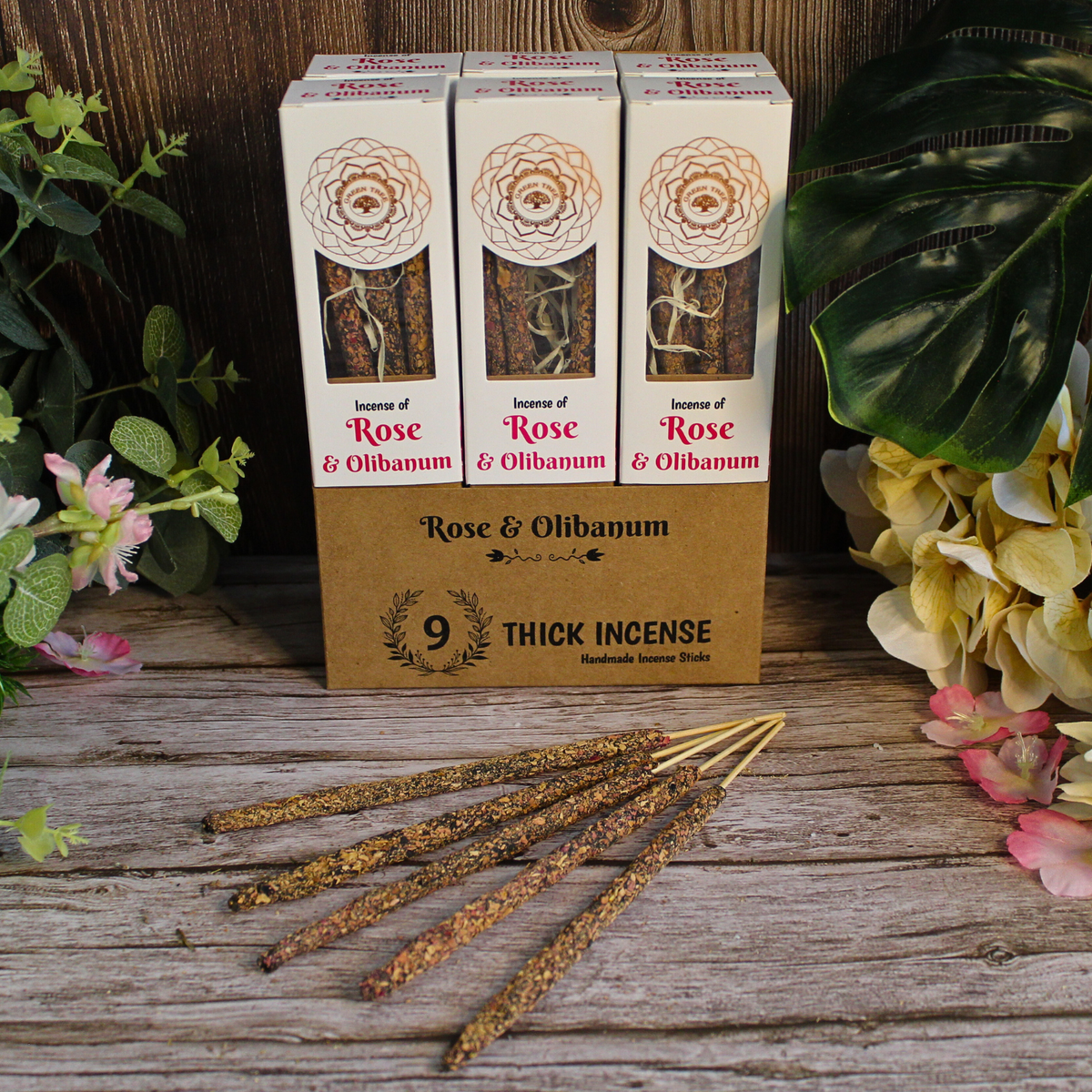 Green Tree Rose & Olibanum Botanical Incense