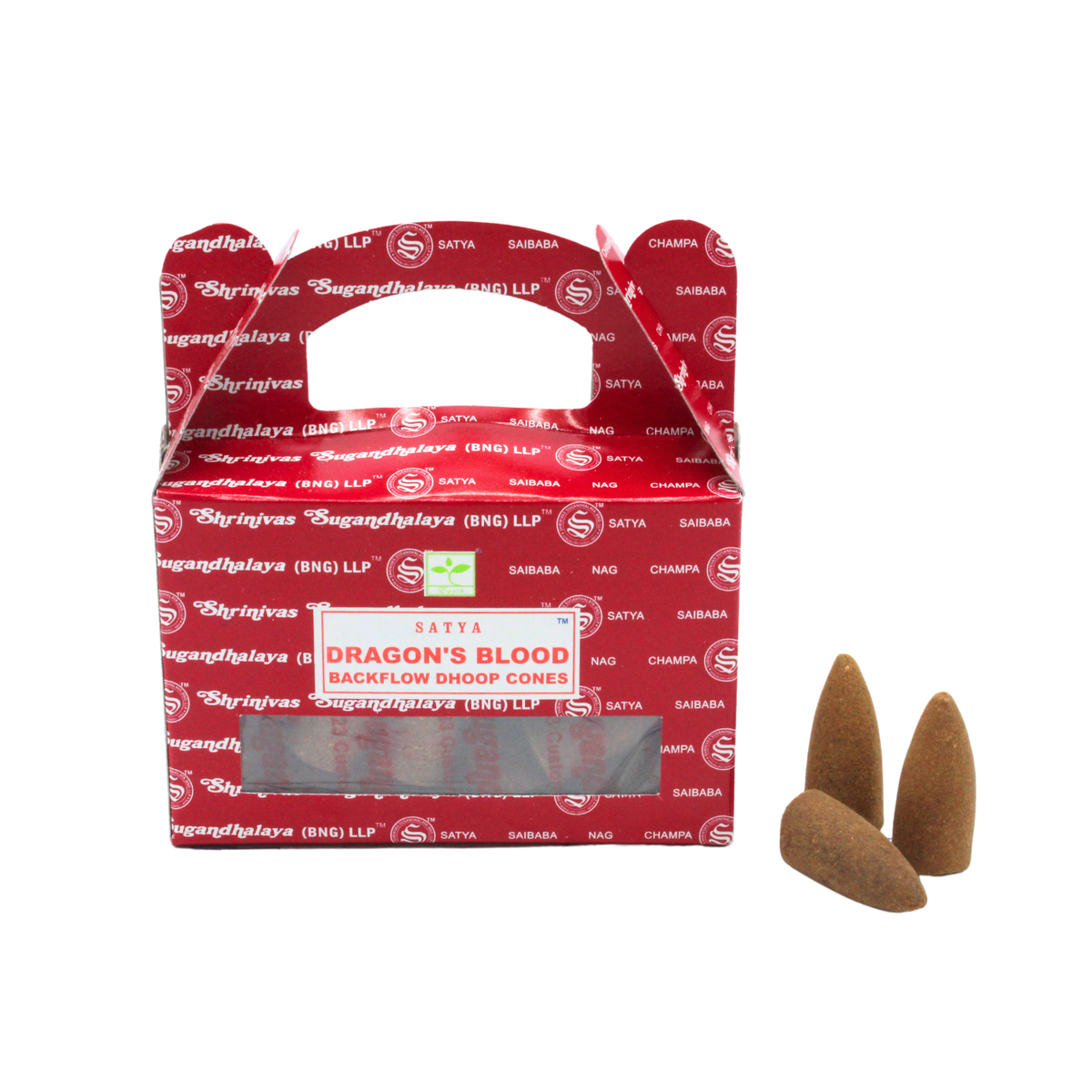 Satya Dragon's Blood Backflow Dhoop Cones