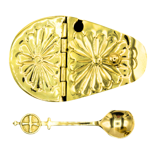 Brass Incense Boat incl. spoon (12cm)