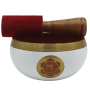 Sacral Chakra white singing bowl 10 cm