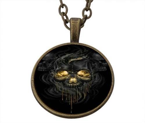 Lucky Pendant Scary Skull incl. chain