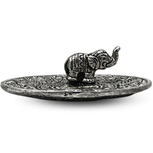 Aluminum Elephant Incense Holder Set 6 Unit