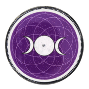 Coaster & Incense Holder - Triple Moon 2 pcs
