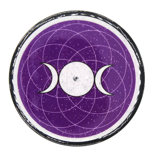 Coaster & Incense Holder - Triple Moon 2 pcs