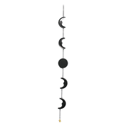Metal Wall Hanging Crescent Moon Black
