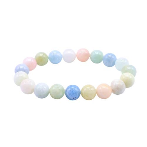 Morganite beaded Bracelet 10 mm - Madagascar
