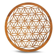 LCW Incense Holder Flower Of Life Brown 10 cm Set of 2