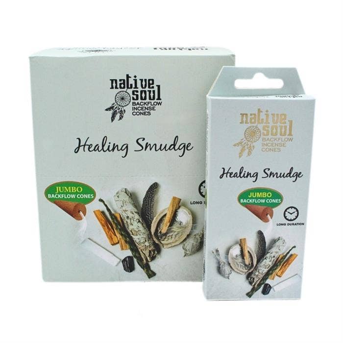 Native Soul Jumbo Backflow Cones Healing Smudge