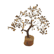 Tiger Eye Confidence Gem tree Large