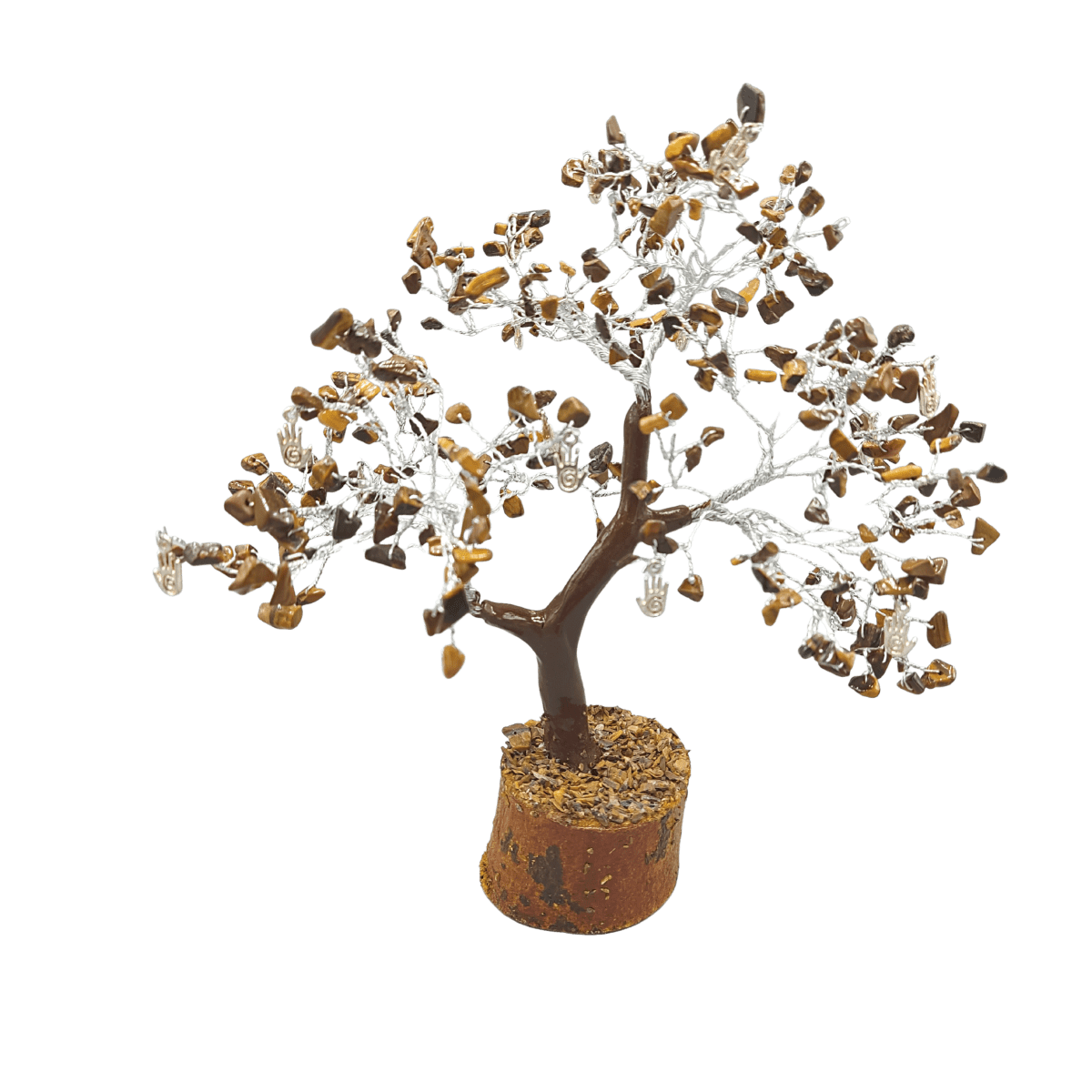 Tiger Eye Confidence Gem tree Large