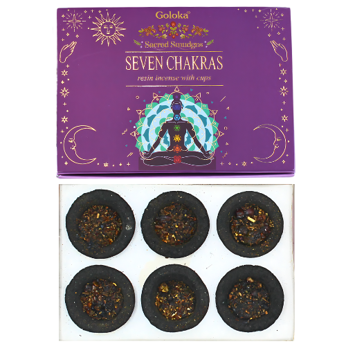Goloka Seven Chakra Smudge Cups