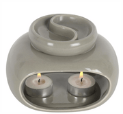 Grey Double Oil Burner