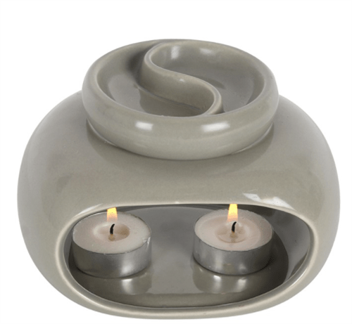Grey Double Oil Burner