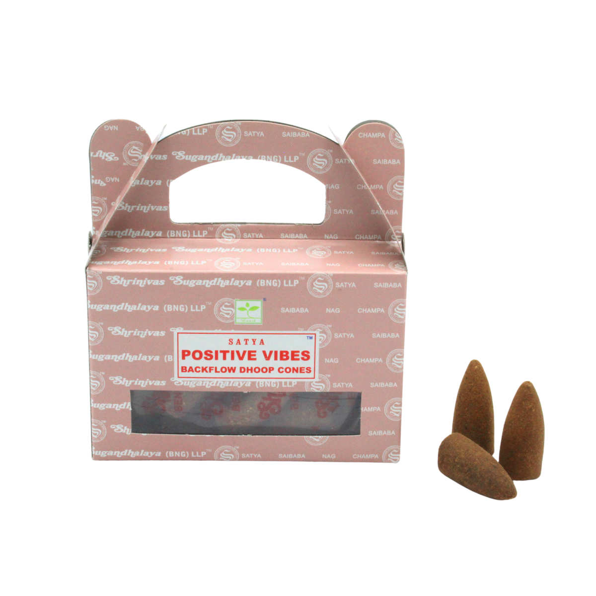 Satya Positive Vibes Backflow Dhoop Cones
