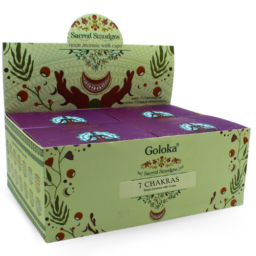 Goloka Seven Chakra Smudge Cups