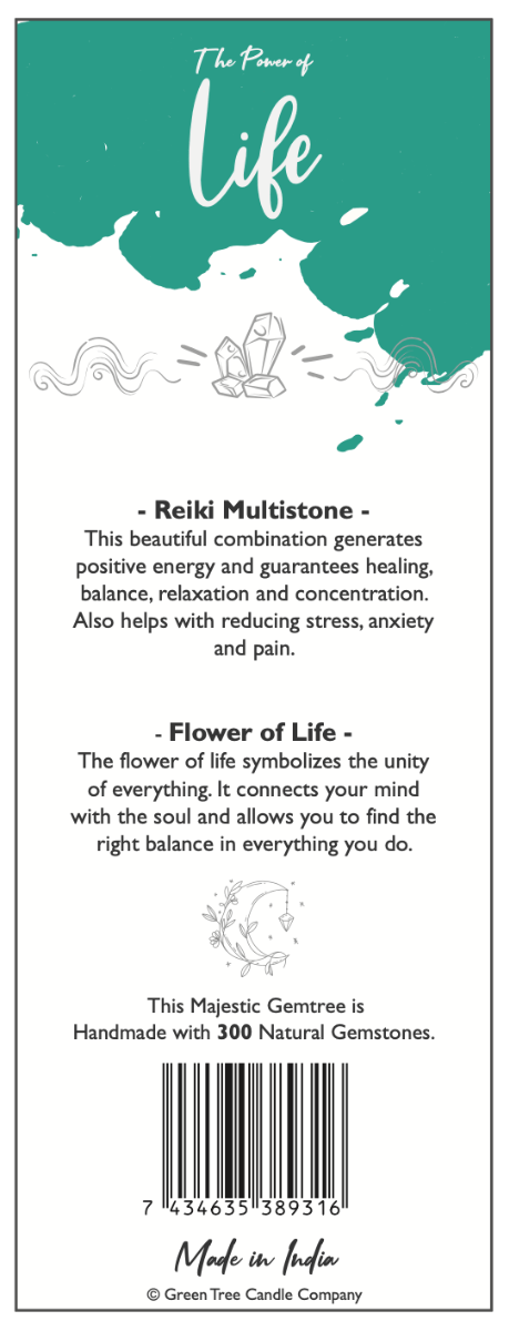 Reiki Multistone Life Gem tree Small