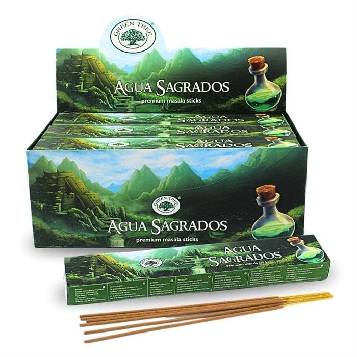 Green Tree Aqua Sagrados Natural Incense 15 grams