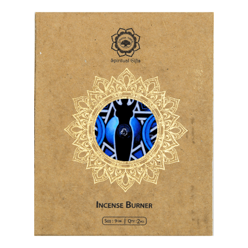 Coaster & Incense Holder - Pentagram Moon goddess 2 pcs.