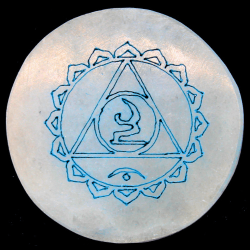 Seleniet Cirkel 7 Chakra's 4cm 7 st.