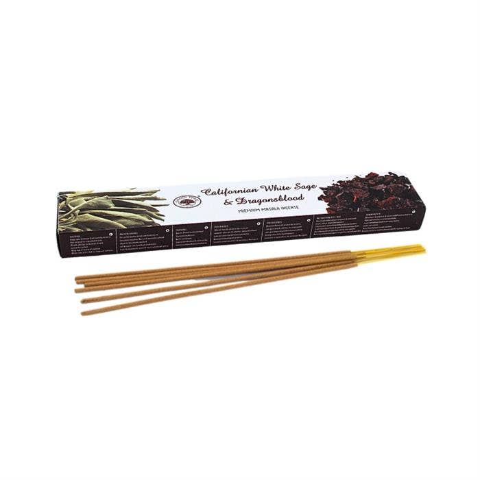 Green Tree Californian White Sage & Dragonsblood Incense 15g