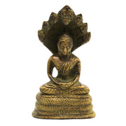Brass Budha with snake 12 cm