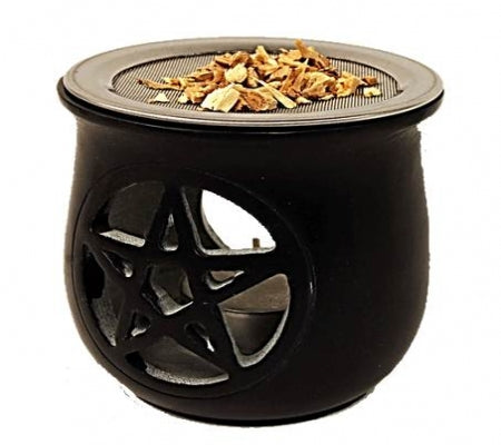 Pentacle Black Soapstone Aromaburner