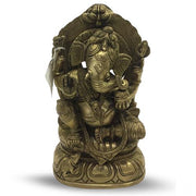 Ganesh Sitting 20 cm Gold Finish