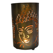 Metal Buddha T-light Votive Length 18cms / dia. 11cms