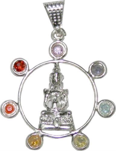 Chakras Pendant Buddha (1.75)