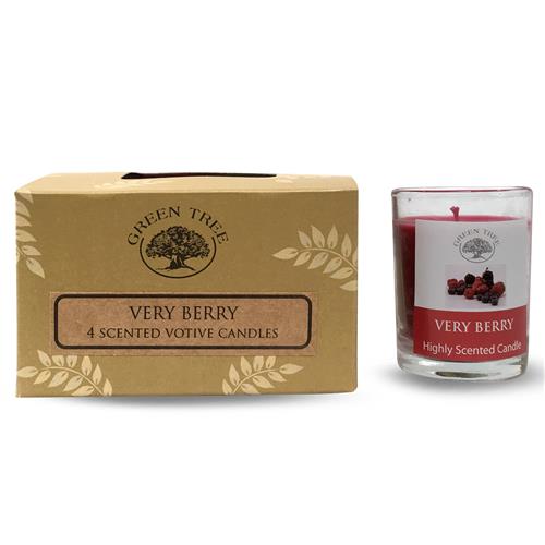 Green Tree Very Berry votive candles 55 grams
