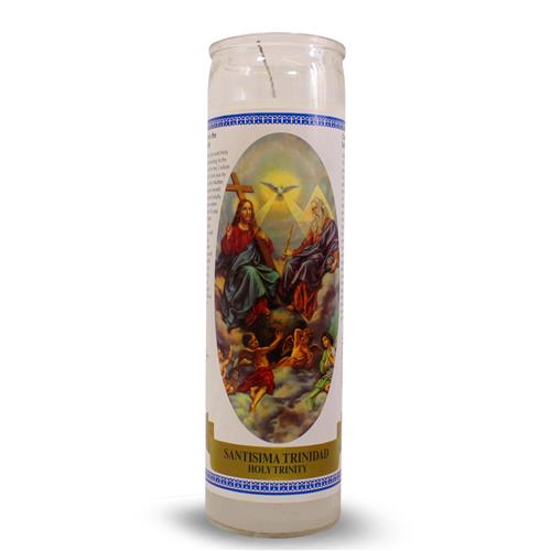 Labelled Candle Holy Trinity