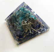 Orgone Pyramid Aquamarine-Sodalite Archangel Micheal l 40-45
