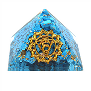 Orgonite Pyramid, Throat chakra - Turquoise 40mm