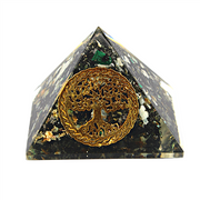 Orgonite Pyramid- Chrysocolla, Tree of Life