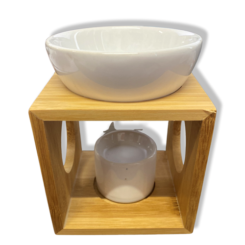 Wooden Ceramic Aromaburner (varied designs) 10x10x14