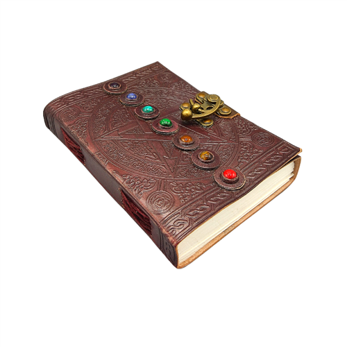 Leer met Zeven Stenen van Chakra's 18x12,5 cm
