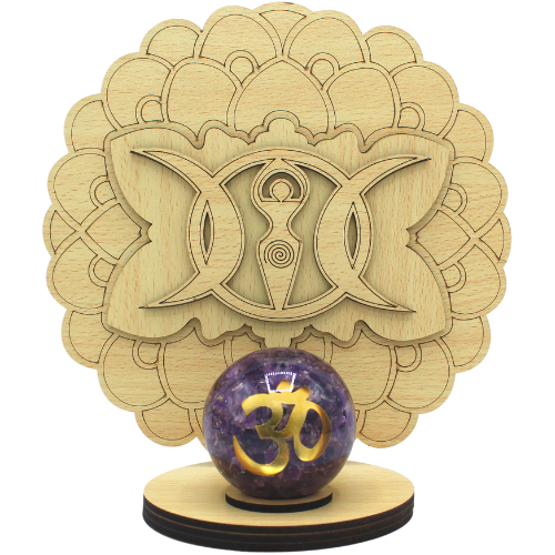 Crystal Sphere Holder Goddess