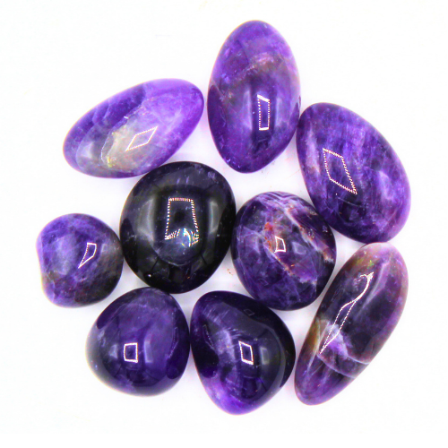 Amethyst 'AB' Tumbled Stones 200 gr