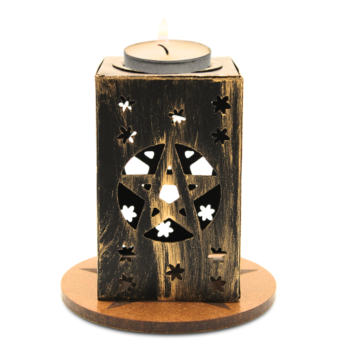Pentagram Tealight Holder Set