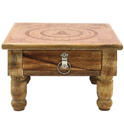 Table With Drawer 7 Chakras & Pendulum Board Desing